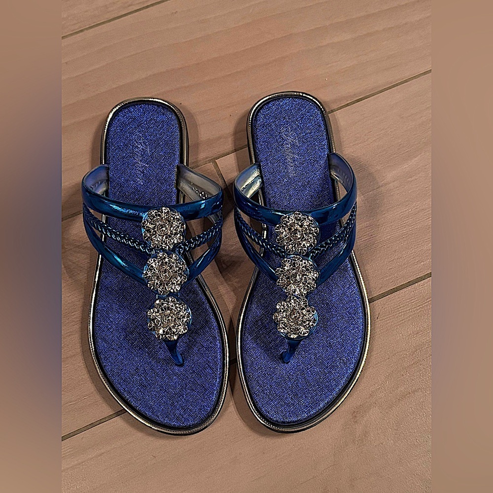 Fashion Elegant Blue Women's Sandals size 39 = size 8 women’s